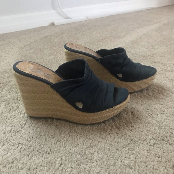 MIA Shoes - Mia navy blue wedges size 7